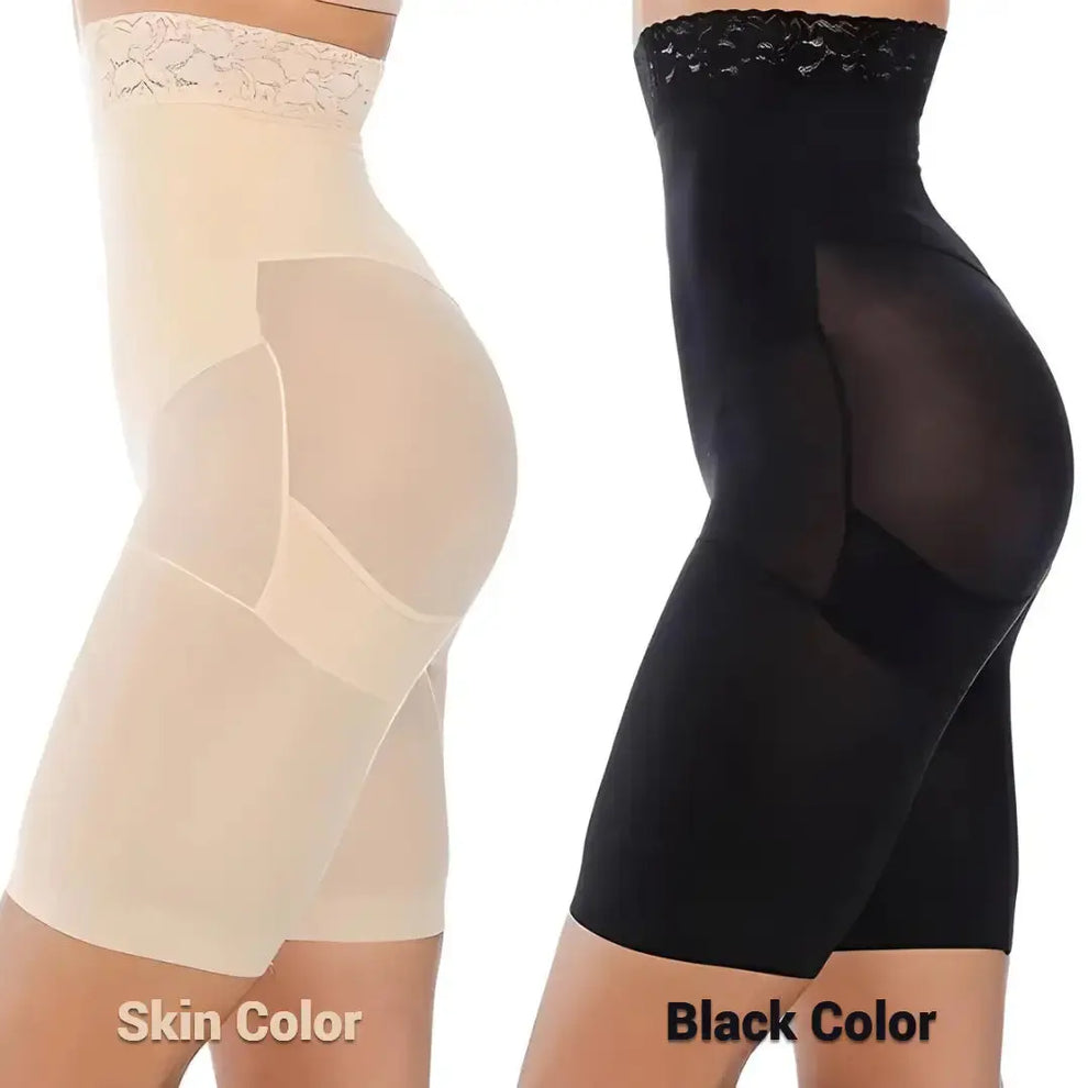 4-in-1 Shaper - Quick Slim Shape Wear Tummy, Back, Thighs, Hips - Black/Efffective Seamless Tummy Tucker